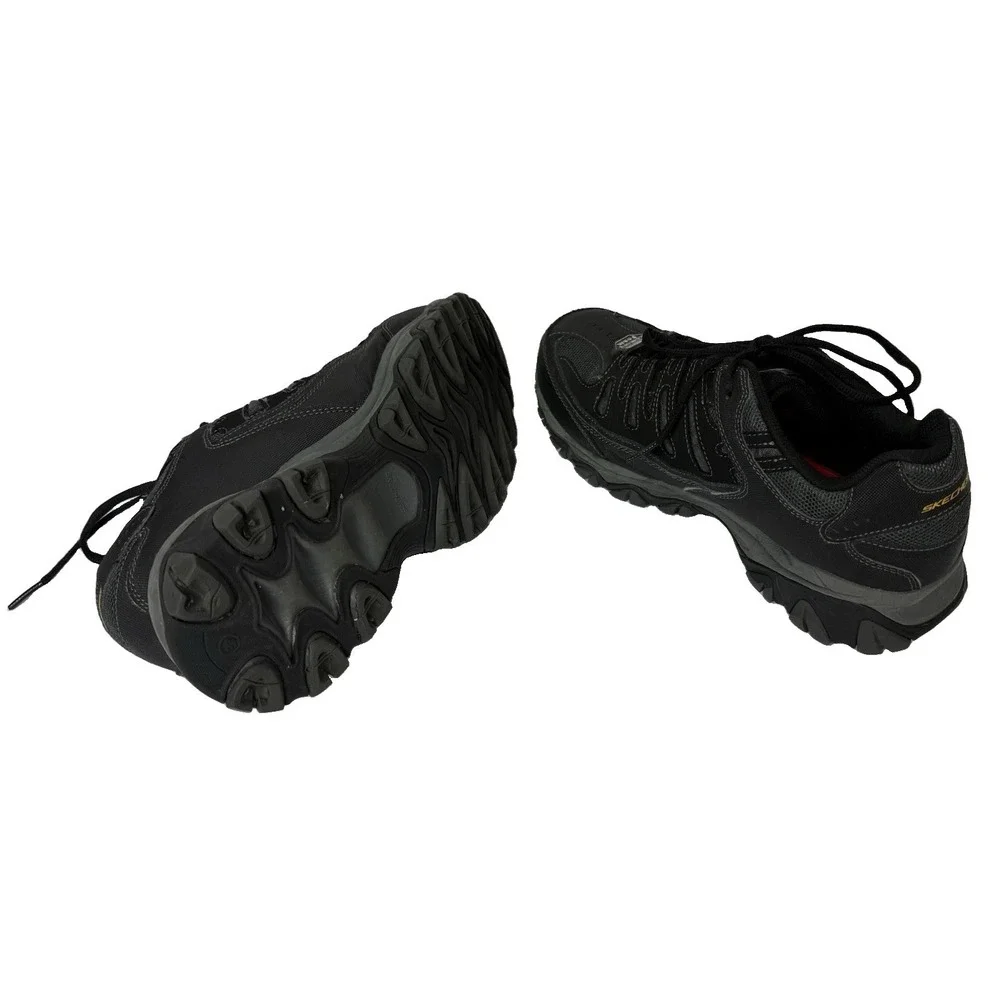 Steel Toe Sketchers Cankton Work Sneakers Black Memory Foam Mens 9.5 NWOB